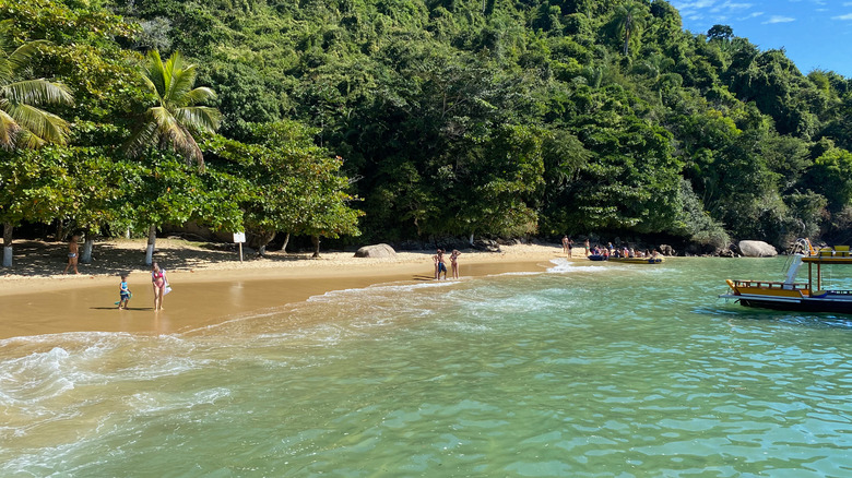 Vue de la Praia da Lula depuis l'eau