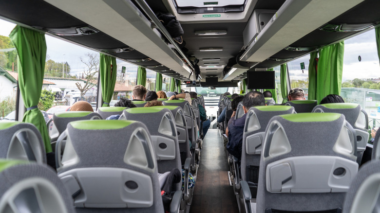 L'intérieur d'un flixbus