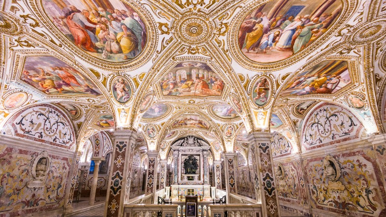 Fresques à la cathédrale de Salerne, en Italie