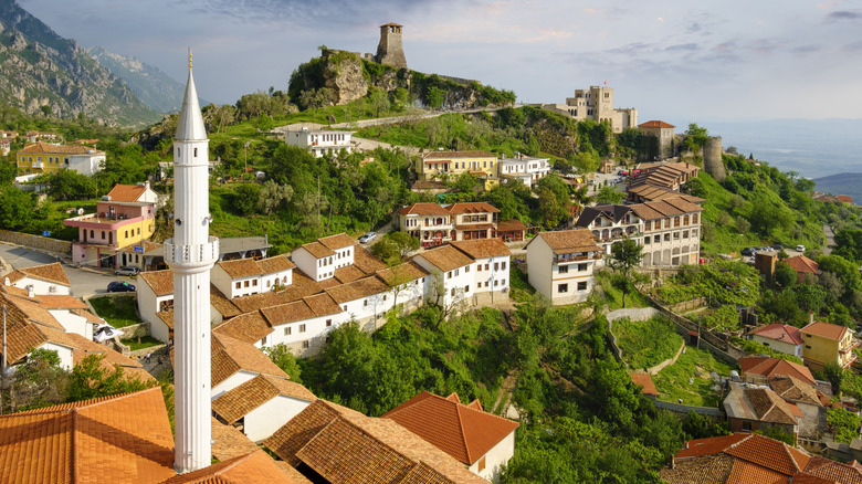 Vue panoramique de Kruja, Albanie