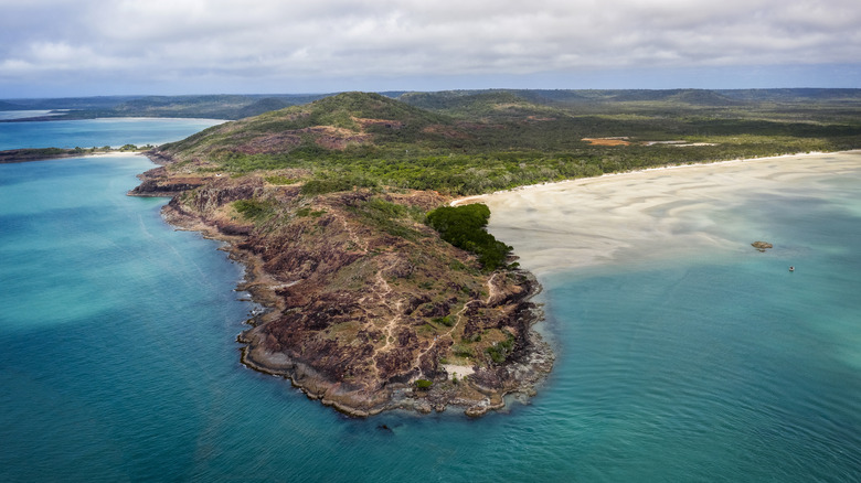 La pointe de la péninsule du Cape York dans le Queensland, Australie,