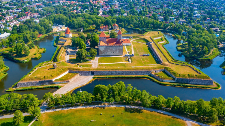 Château de Kuressaare sur l'île de Saaremaa en Estonie