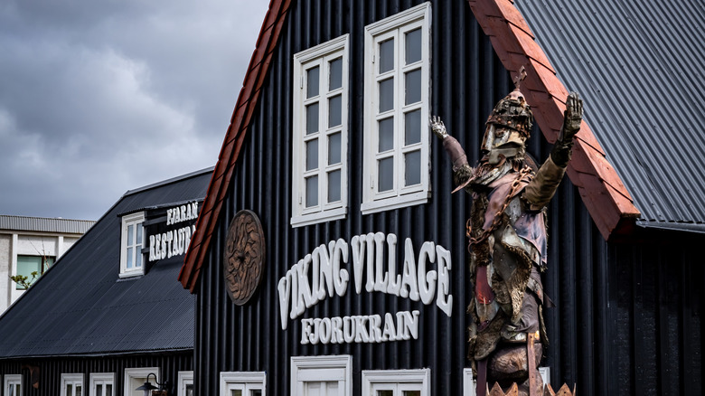 Entrée du restaurant Viking, Islande