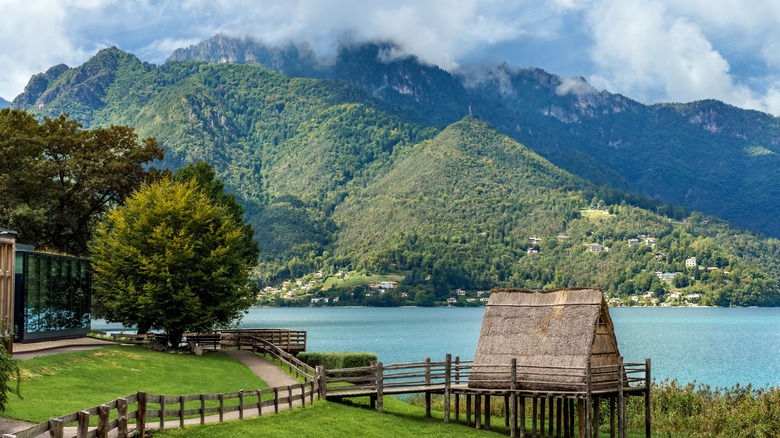 Musée habitant du lac Lede Ledro, ou Museo delle Palafitte, dans le nord de l'Italie