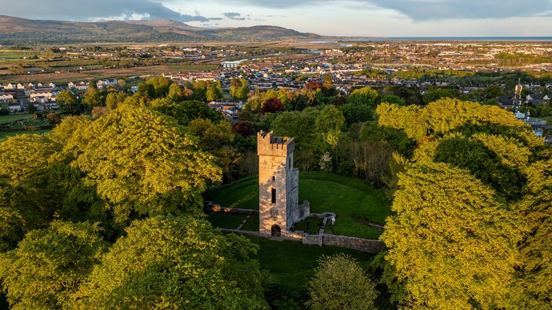Vue aérienne sur Dundalk
