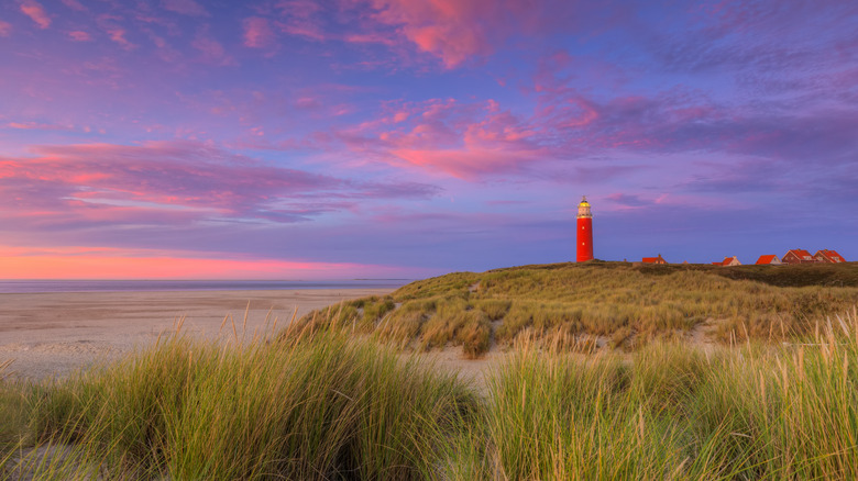 Une ligthhouse sur l'île de Texel