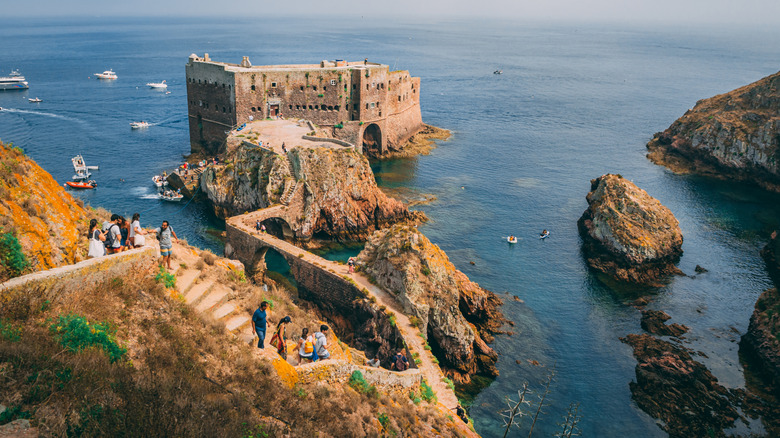 Fort de Saint Jean le baptiste sur l'île de Berlenga Grande au Portugal
