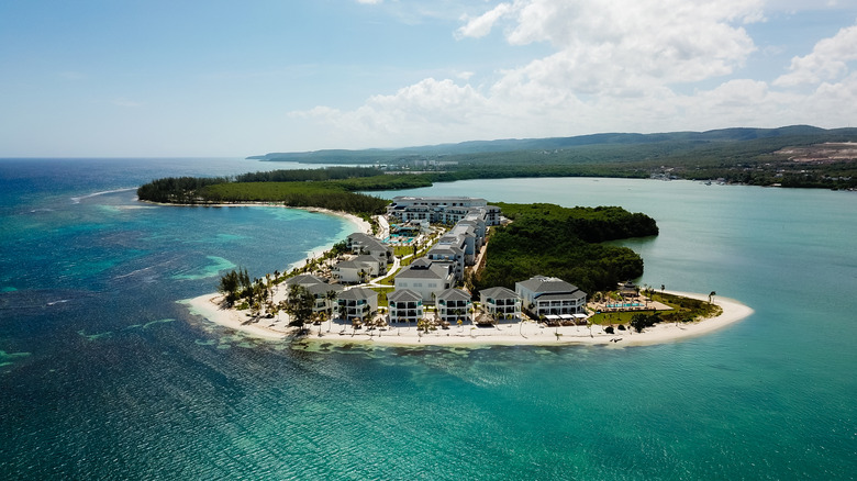 Vue aérienne du Resort Oyster Bay