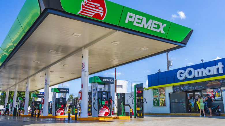 Station gazeuse Pemex à Quintana Roo, Mexique