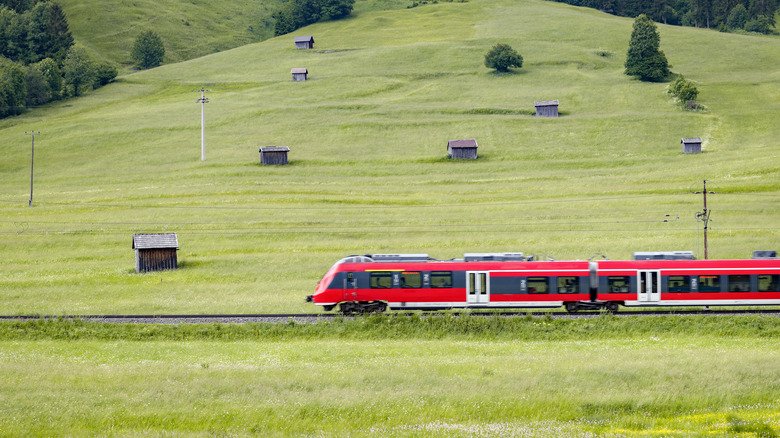 En train au Tyrol