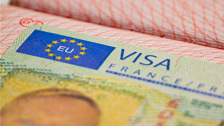 Un visa Schengen pour la France