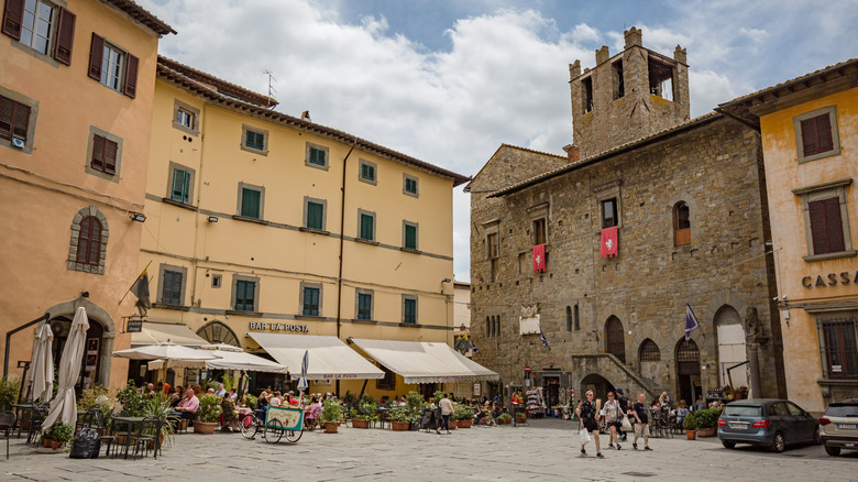 Le centre-ville de Cortona Italie