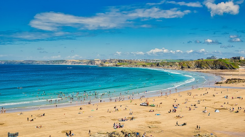 Towan Beach à Newquay Bay