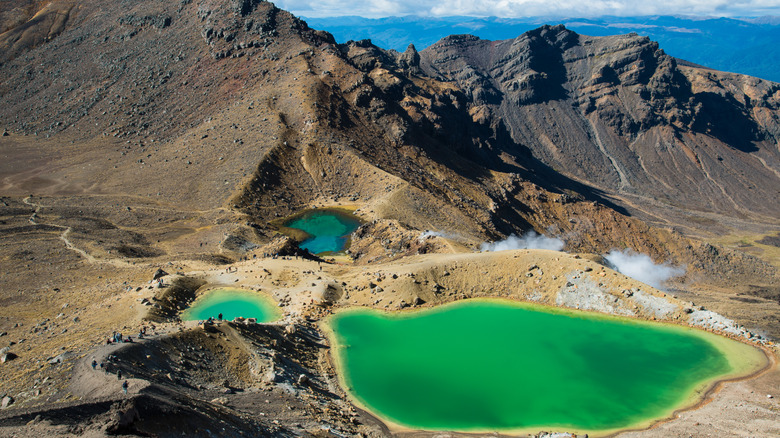 Le Tongariro Alpine traversant près de Taupō