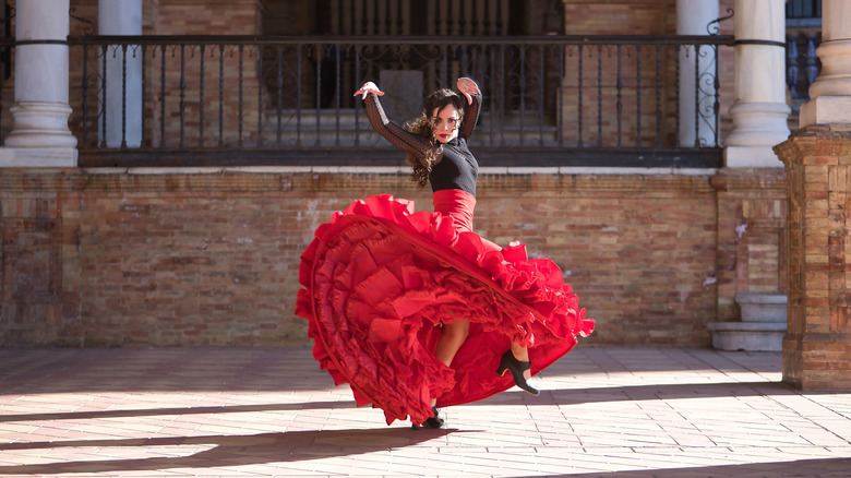 Danceuse de flamenco en Andalousie, Espagne