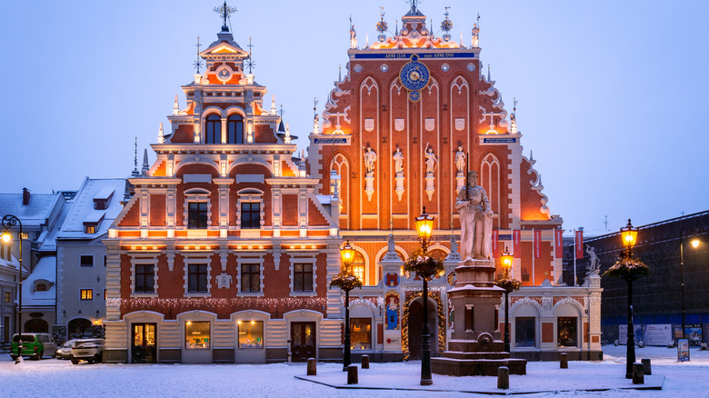 La maison des points noirs à Riga, Lettonie
