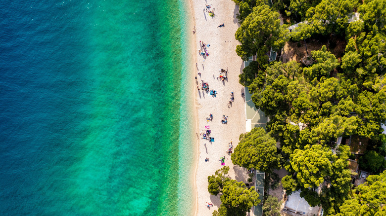 Punta Rata Beach, Makarska Riviera, Croatie