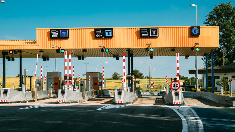 Booth à péage en France