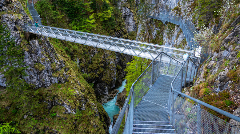 Le sentier de la gorge de Leutaschklamm