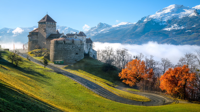 Vue extérieure du château de Vaduz, Liechtenstein