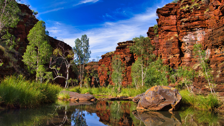 Roches rouges dans le parc national de Karijini