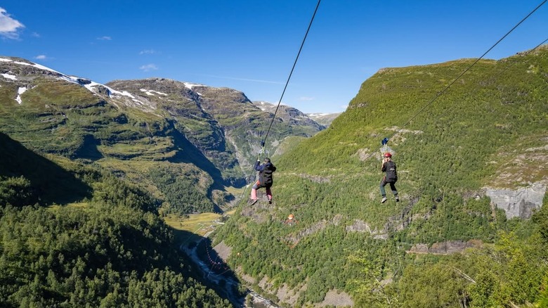 La tyrolienne en Norvège est la plus longue en Scandinavie.