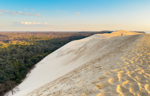 La plus grande dune de sable d'Europe est un joyau français avec vue sur l'océan Atlantique et une impressionnante forêt de pin