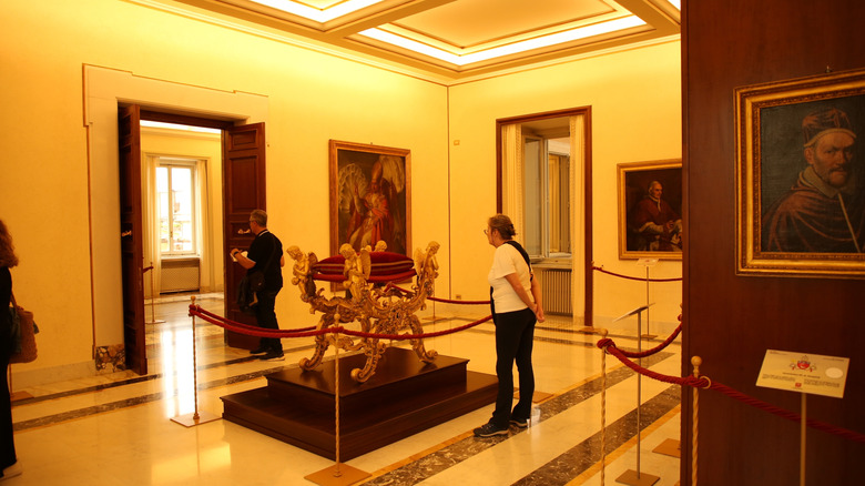 À l'intérieur du musée de Castle Gandolfo