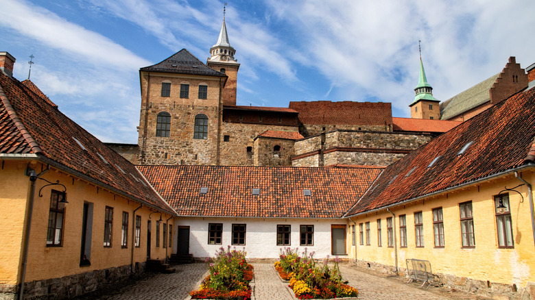 Cour du château d'Akershus à Oslo