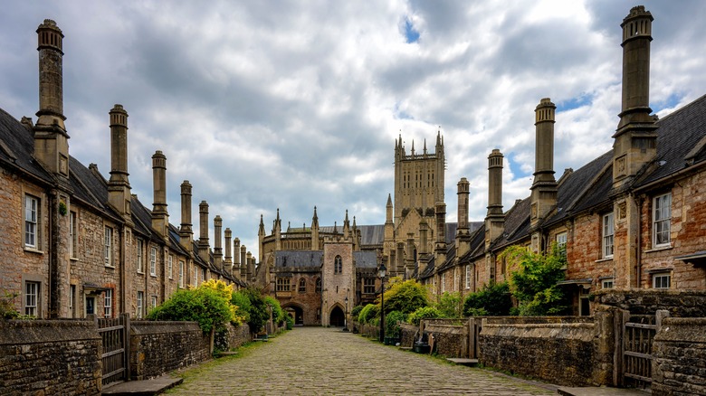 Close des vicaires historiques à Wells, Angleterre