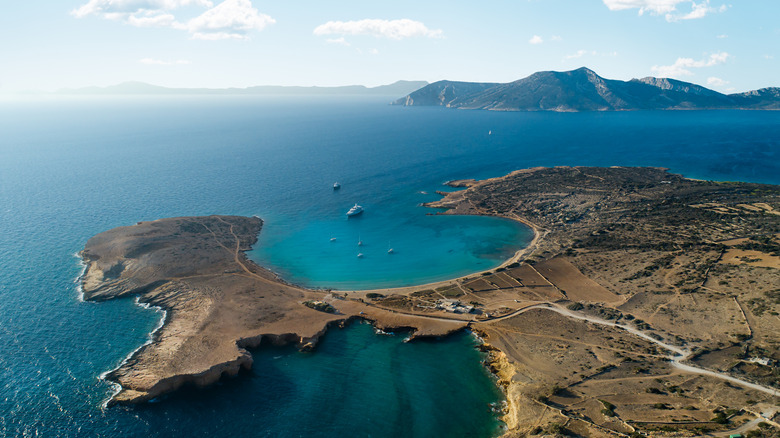 Une vue aérienne de Pori Bay