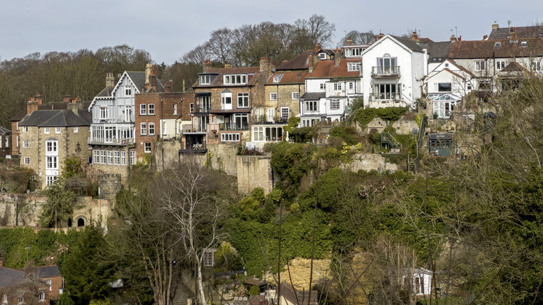 Vue de Knaresborough dans le North Yorkshire