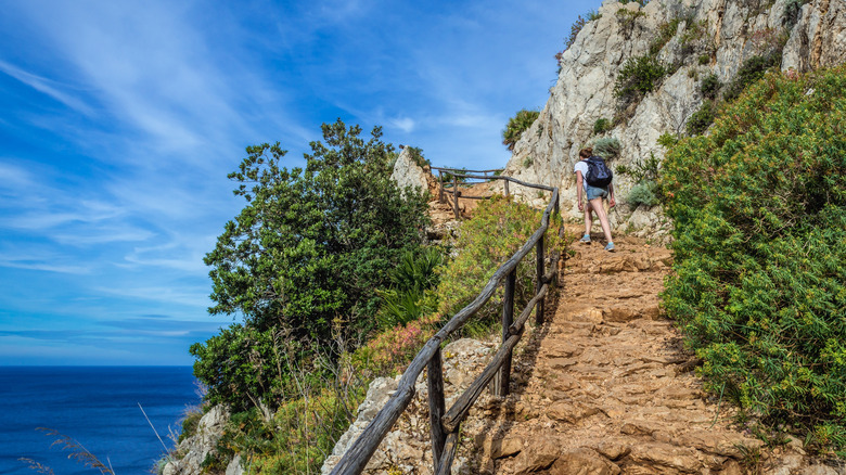 La route de randonnée côtière du parc naturel de Zingaro