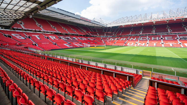 À l'intérieur du stade d'Old Trafford