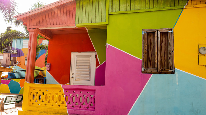 Maison colorée à Yauco, Porto Rico