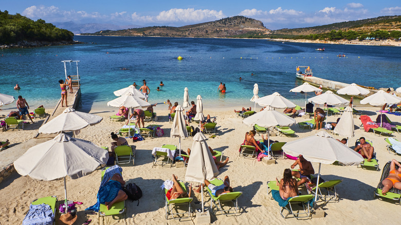 Plage de Ksamil en Albanie