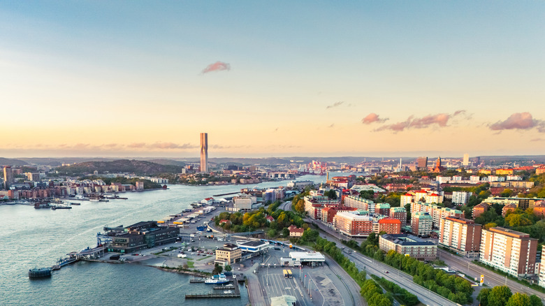 Vue aérienne de Göteborg, Suède