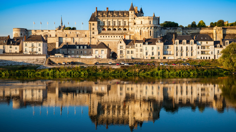 Château d'Amboise et la Loire dans la ville d'Amboise, dans la vallée de la Loire