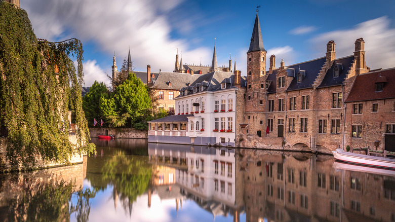 Les canaux de Bruges, Belgique