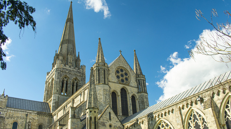 Vue de la cathédrale de Chichester.