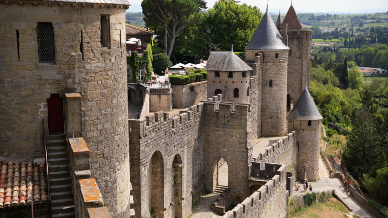 Fortifications médiévales de la ville de Carcassonne, France
